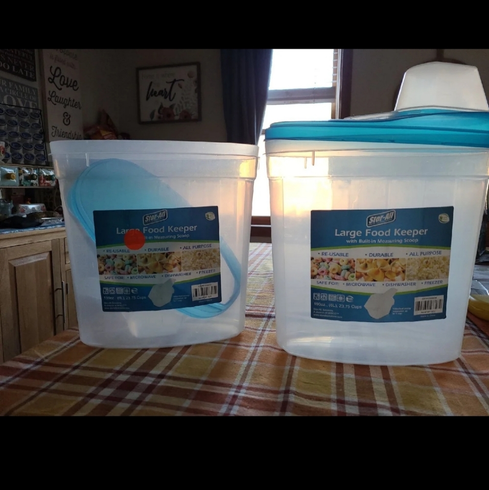 2 Large food keepers